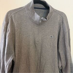 VINEYARD VINES GRAY QUARTER ZIP SZ XXL